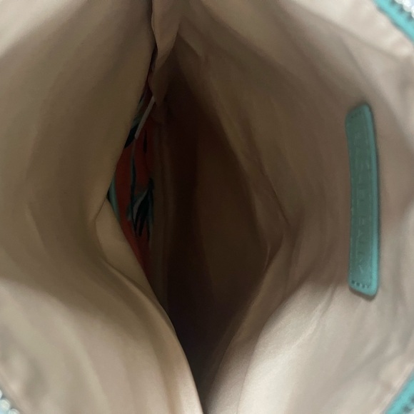 Rachael Pally Reversible Tropical Coral Pink Clutch Purse Bag - Picture 4 of 7